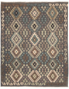 Tappeto Kilim Afghanistan 158x197 Grigio Antrac
