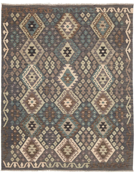 Tappeto Kilim Afghanistan 158x197 Grigio Antrac