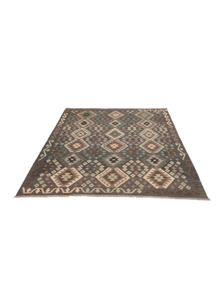 Tappeto Kilim Afghanistan 158x197 Grigio Antrac