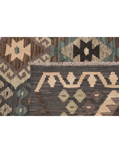 Rug Kilim Afghanistan 158x197 Anthracite Grey P