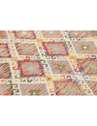 Tappeto Kilim Afghanistan 153x202 Crema Beige A