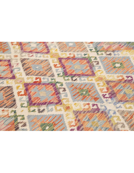 Tappeto Kilim Afghanistan 153x202 Crema Beige A