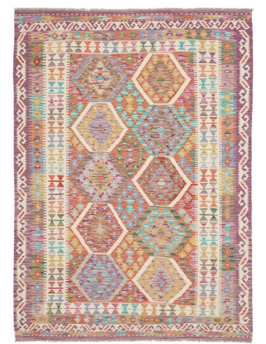 Tappeto Kilim Afghanistan 152x204 Multicolore P