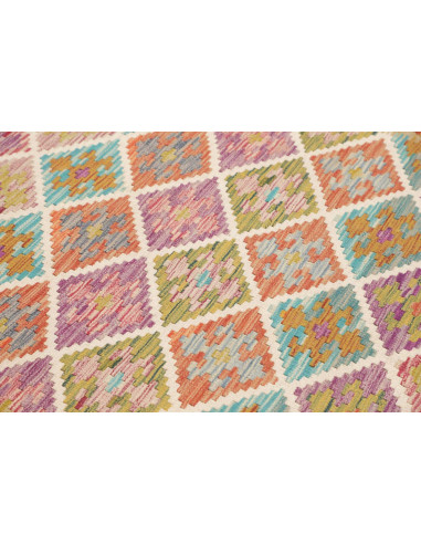 Tappeto Kilim Afghanistan 149x211 Lavanda Acqua