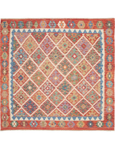 Rug Kilim Afghanistan 200x197 Terracotta Orange
