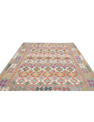 Tappeto Kilim Afghanistan 201x296 Azzurro Aranc
