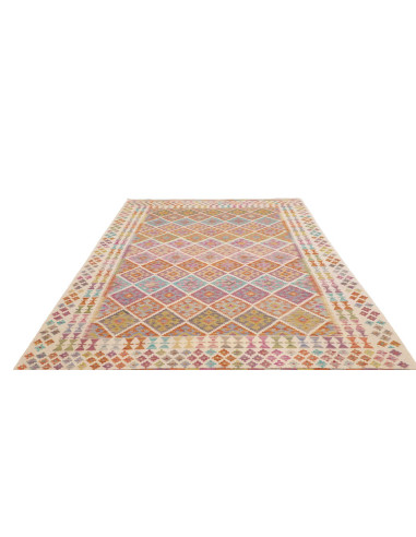 Tappeto Kilim Afghanistan 201x296 Crema Offwhit