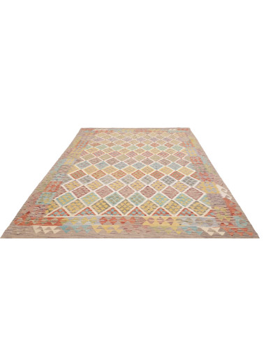 Tappeto Kilim Afghanistan 202x300 Beige Multico