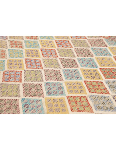 Rug Kilim Afghanistan 202x300 Beige Multicolore