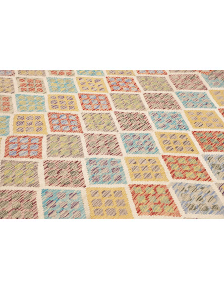 Rug Kilim Afghanistan 202x300 Beige Multicolore