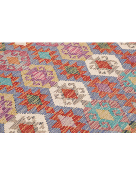 Rug Kilim Afghanistan 205x311 Muted Blue Lavend