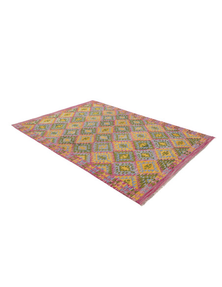 Rug Kilim Afghanistan 171x241 Magenta Gold Blue