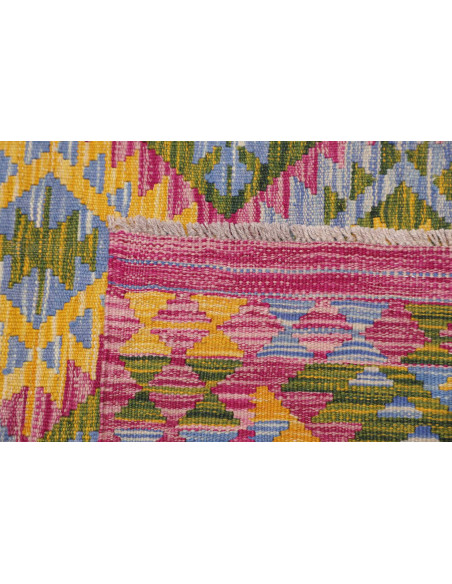Rug Kilim Afghanistan 171x241 Magenta Gold Blue