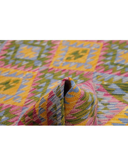 Tappeto Kilim Afghanistan 171x241 Magenta Oro B