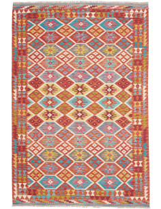 Tappeto Kilim Afghanistan 173x255 Rosso Arancio