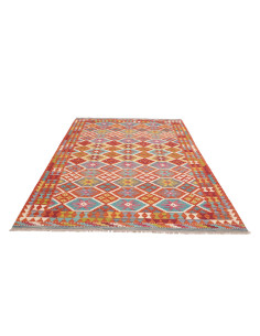 Tappeto Kilim Afghanistan 173x255 Rosso Arancio 2