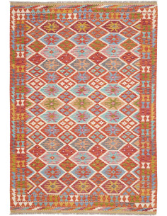 Tappeto Kilim Afghanistan 173x250 Terracotta Bl