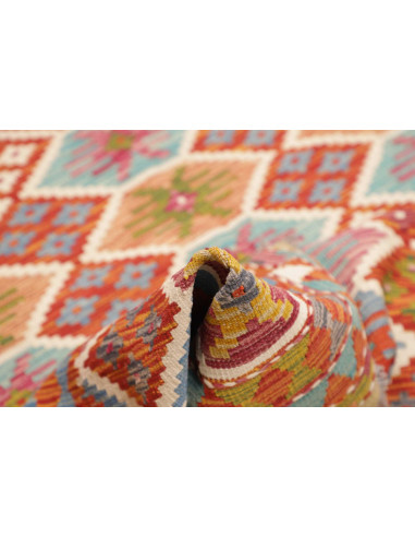 Tappeto Kilim Afghanistan 173x250 Terracotta Bl