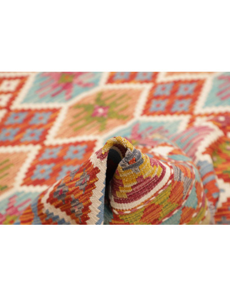 Tappeto Kilim Afghanistan 173x250 Terracotta Bl