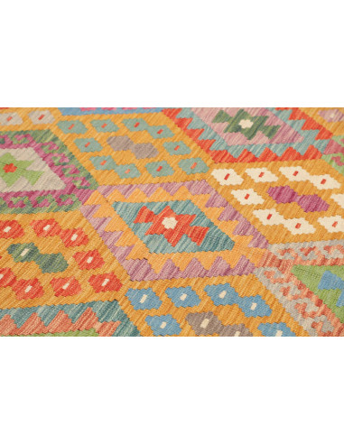 Tappeto Kilim Afghanistan 175x245 Giallo Ocra V