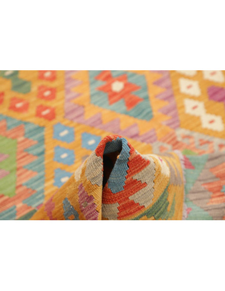 Tappeto Kilim Afghanistan 175x245 Giallo Ocra V