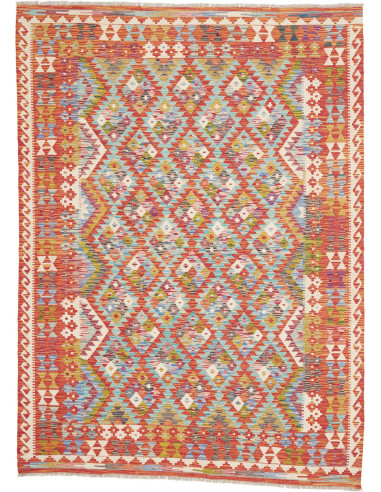 Tappeto Kilim Afghanistan 175x240 Rosso Terraco