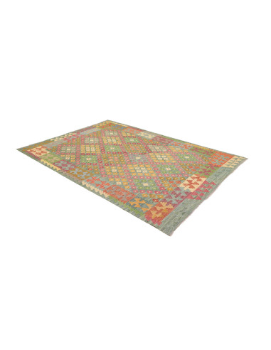 Tappeto Kilim Afghanistan 176x247 Verde Acqua R