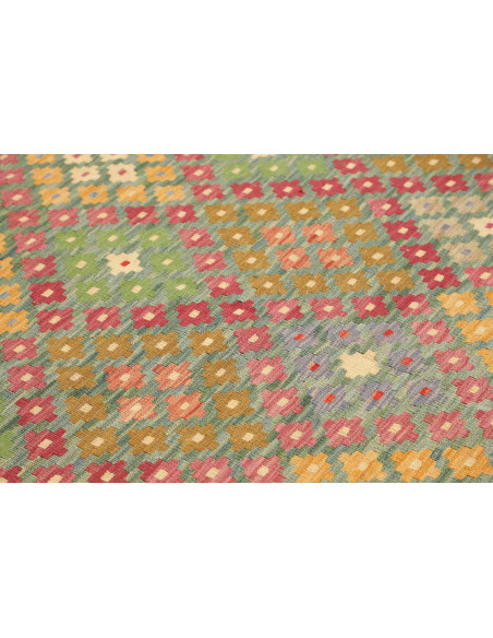 Tappeto Kilim Afghanistan 176x247 Verde Acqua R