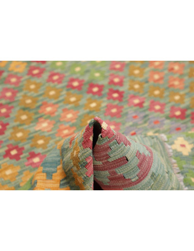 Rug Kilim Afghanistan 176x247 Aquamarine Green