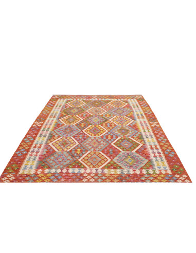 Rug Kilim Afghanistan 176x253 Red Orange Blue G