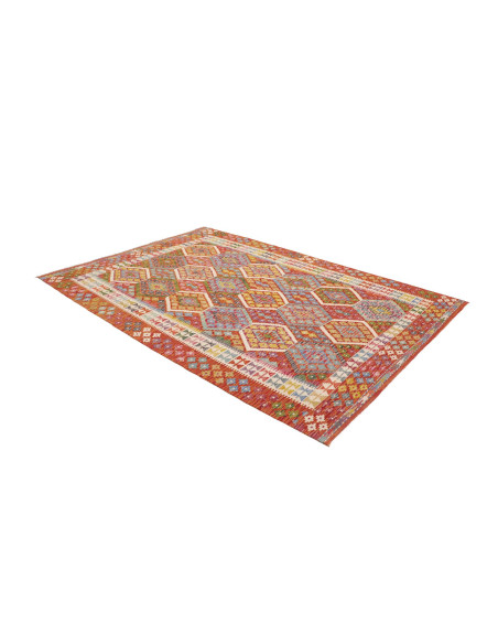 Rug Kilim Afghanistan 176x253 Red Orange Blue G