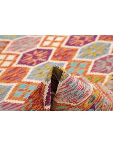 Tappeto Kilim Afghanistan 176x257 Terracotta Ve