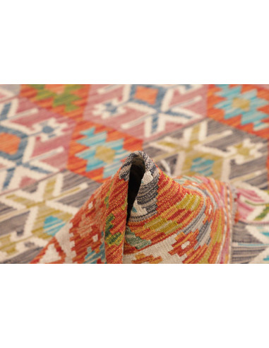 Tappeto Kilim Afghanistan 178x259 Rosso Corallo