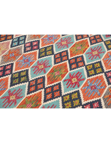 Tappeto Kilim Afghanistan 179x253 Blu Navy Turc