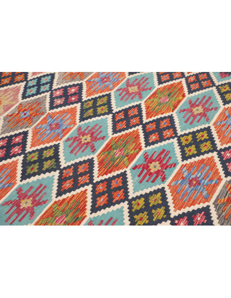 Tappeto Kilim Afghanistan 179x253 Blu Navy Turc