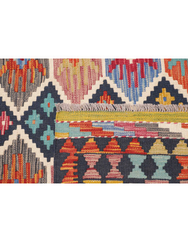 Tappeto Kilim Afghanistan 179x253 Blu Navy Turc