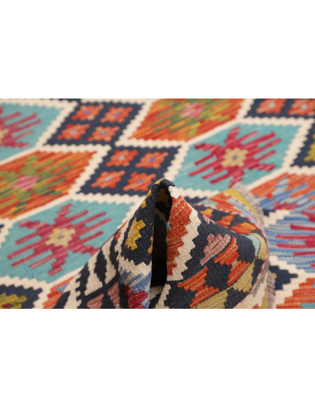 Rug Kilim Afghanistan 179x253 Navy Blue Turquoi