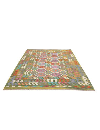 Tappeto Kilim Afghanistan 179x249 Verde Oliva C