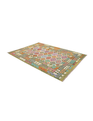 Tappeto Kilim Afghanistan 179x249 Verde Oliva C