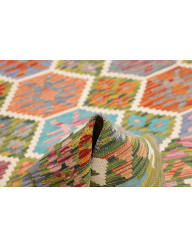 Tappeto Kilim Afghanistan 179x249 Verde Oliva C