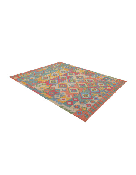 Tappeto Kilim Afghanistan 189x238 Celeste Coral
