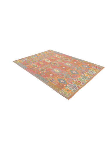 Tappeto Kilim Afghanistan 169x247 Rosso Mattone