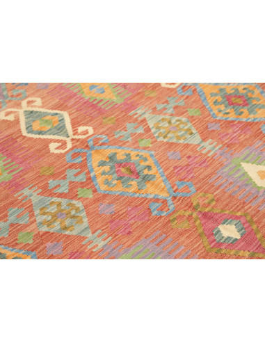 Tappeto Kilim Afghanistan 169x247 Rosso Mattone
