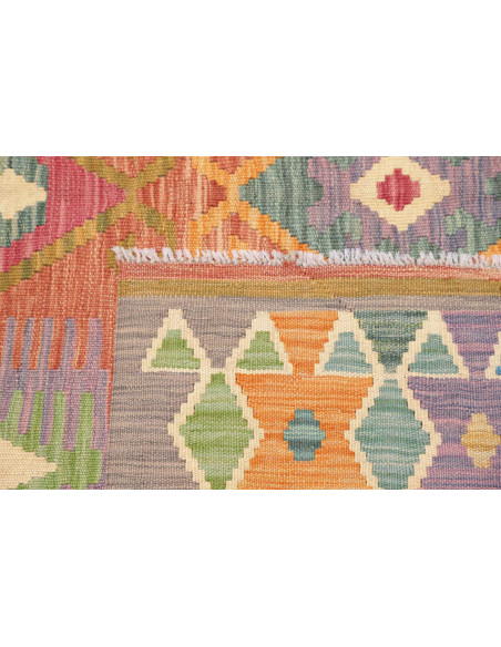 Rug Kilim Afghanistan 169x247 Terracotta Blue G