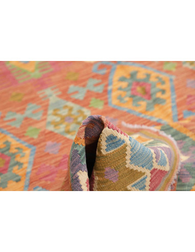 Rug Kilim Afghanistan 169x247 Terracotta Blue G