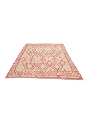 Tappeto Kilim Afghanistan 179x235 Rosso Corallo