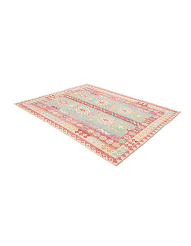 Tappeto Kilim Afghanistan 180x231 Turchese Rosa
