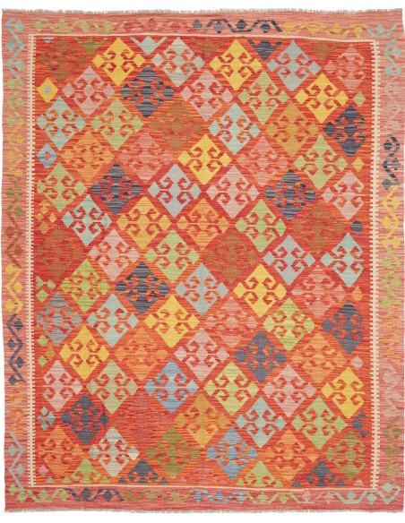 Hand Made Rug Kilim Afghanistan 190x235 Orange