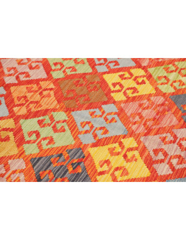 Hand Made Rug Kilim Afghanistan 190x235 Orange