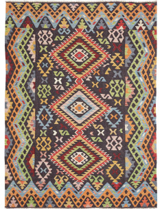 Tappeto Originale Kilim Afghanistan 175x240 Gri